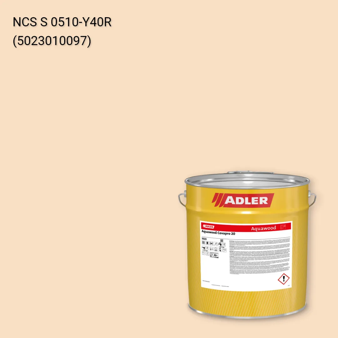 Фарба для вікон Aquawood Covapro 20 колір NCS S 0510-Y40R, Adler NCS S Фарба для вікон Aquawood Covapro 20 колір NCS S 0510-Y40R, Adler NCS S