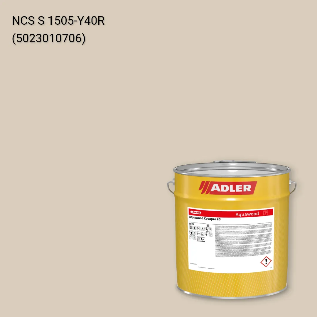 Фарба для вікон Aquawood Covapro 20 колір NCS S 1505-Y40R, Adler NCS S Фарба для вікон Aquawood Covapro 20 колір NCS S 1505-Y40R, Adler NCS S