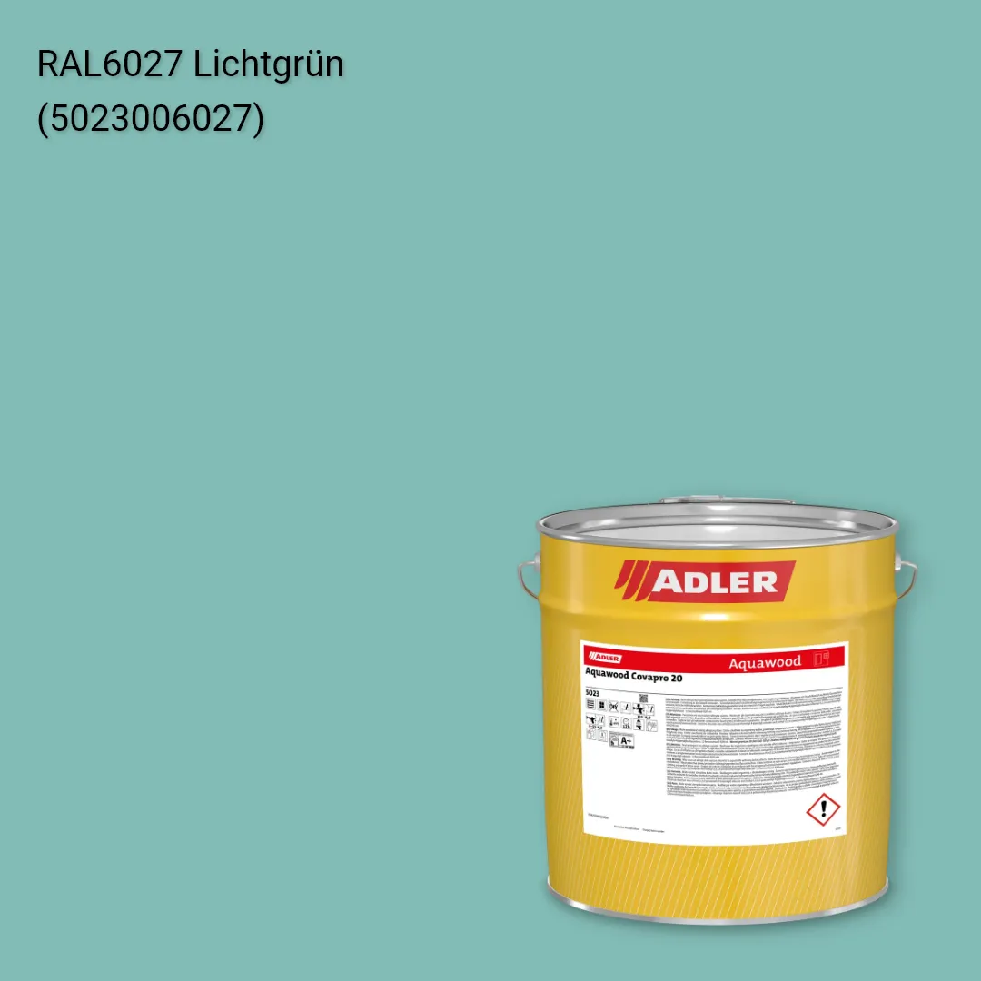 Фарба для вікон Aquawood Covapro 20 колір RAL 6027, Adler RAL 192