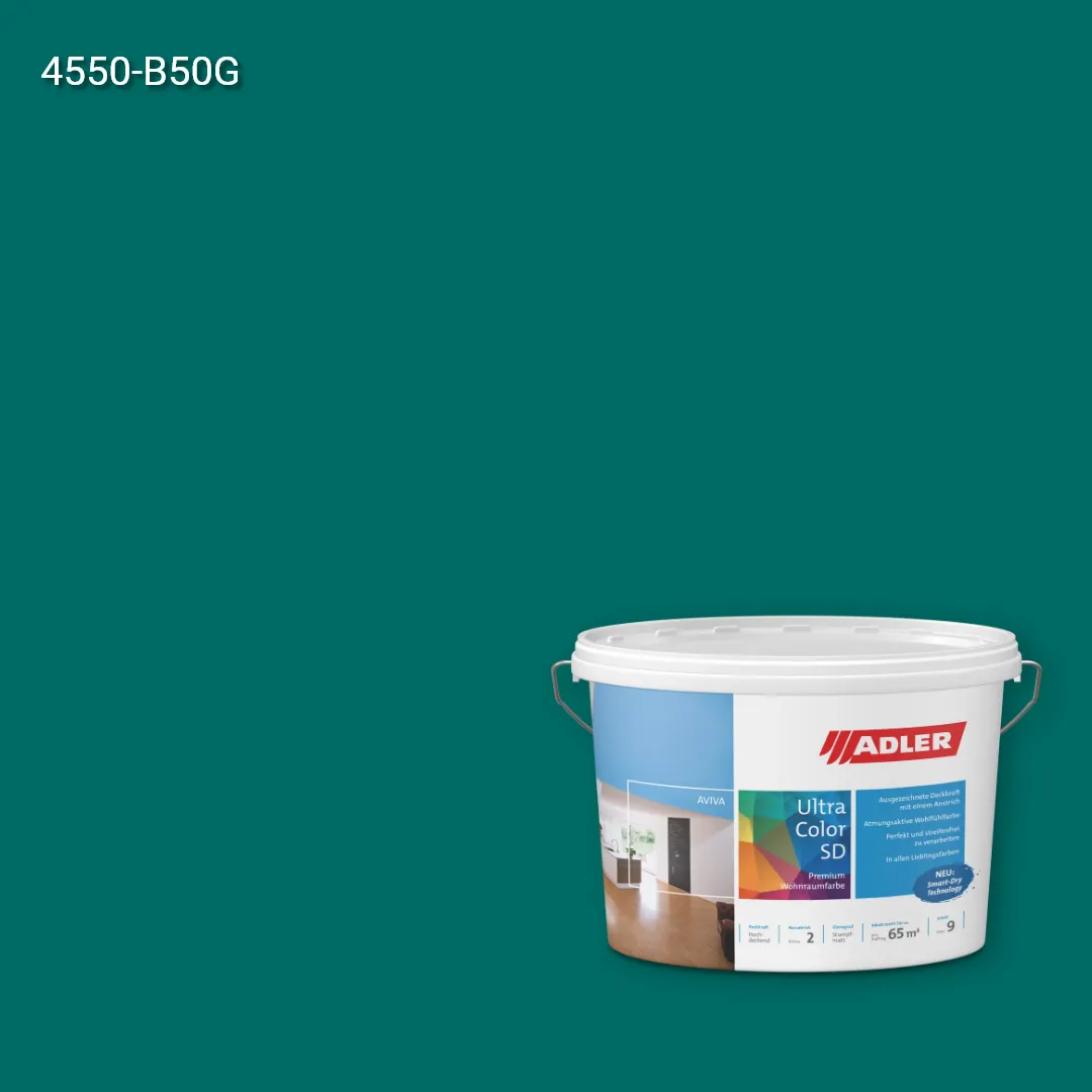 Інтер'єрна фарба Aviva Ultra-Color SD колір NCS S 4550-B50G, Adler NCS S Інтер'єрна фарба Aviva Ultra-Color SD колір NCS S 4550-B50G, Adler NCS S