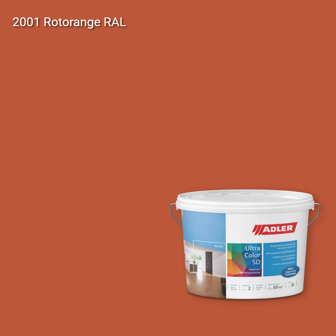 Інтер'єрна фарба Aviva Ultra-Color SD колір RAL 2001, Adler RAL 192 Інтер'єрна фарба Aviva Ultra-Color SD колір RAL 2001, Adler RAL 192