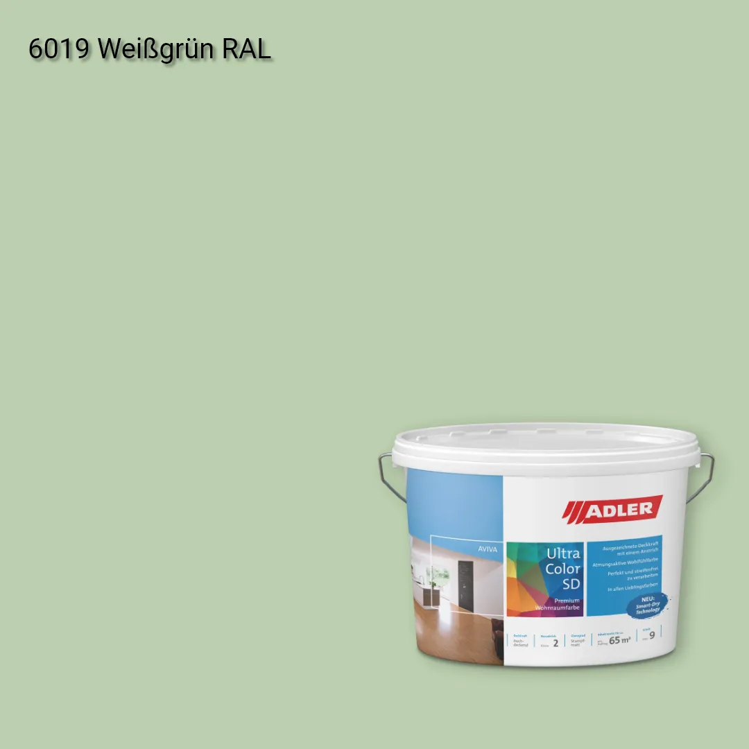 Інтер'єрна фарба Aviva Ultra-Color SD колір RAL 6019, Adler RAL 192