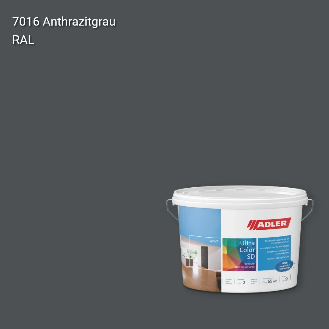 Інтер'єрна фарба Aviva Ultra-Color SD колір RAL 7016, Adler RAL 192 Інтер'єрна фарба Aviva Ultra-Color SD колір RAL 7016, Adler RAL 192