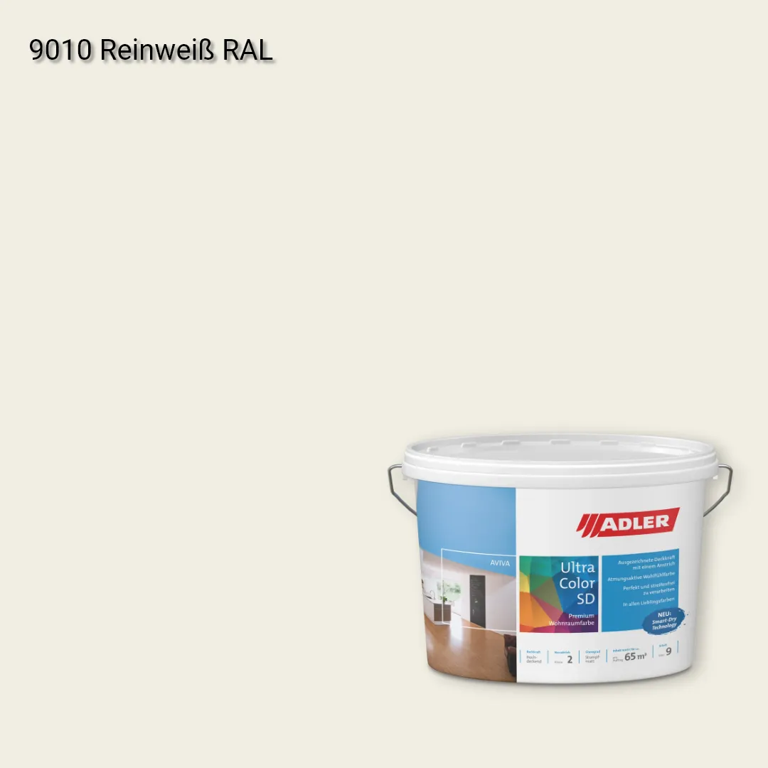Інтер'єрна фарба Aviva Ultra-Color SD колір RAL 9010, Adler RAL 192