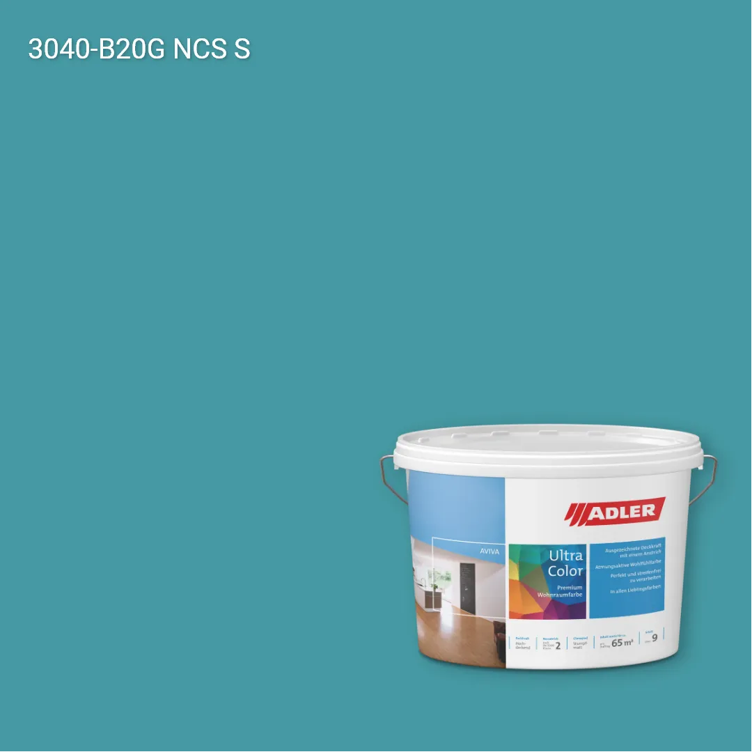 Інтер'єрна фарба Aviva Ultra-Color колір NCS S 3040-B20G, Adler NCS S