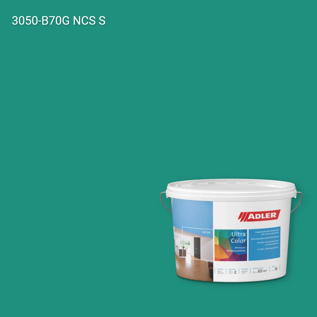 Інтер'єрна фарба Aviva Ultra-Color колір NCS S 3050-B70G, Adler NCS S