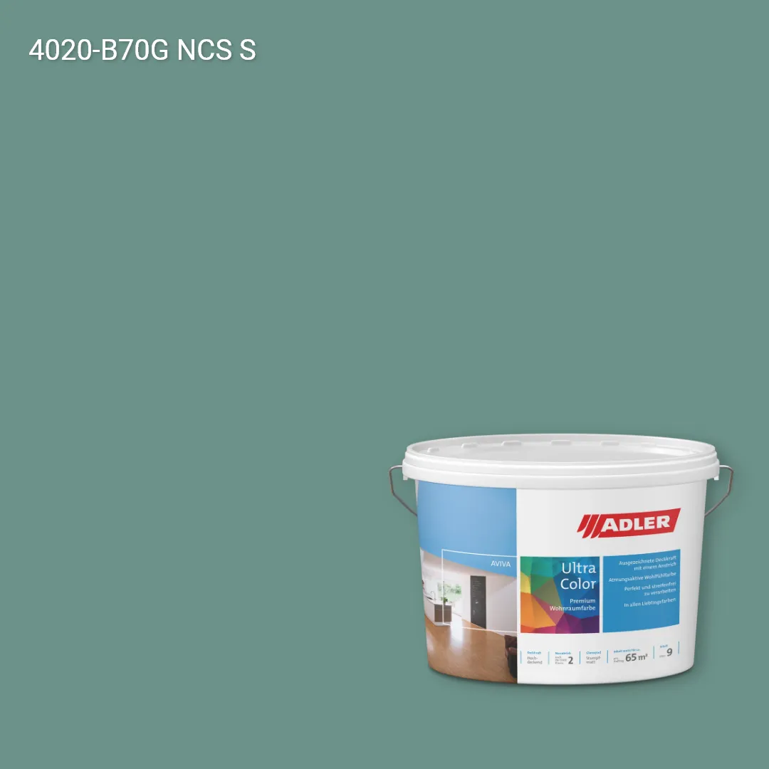 Інтер'єрна фарба Aviva Ultra-Color колір NCS S 4020-B70G, Adler NCS S