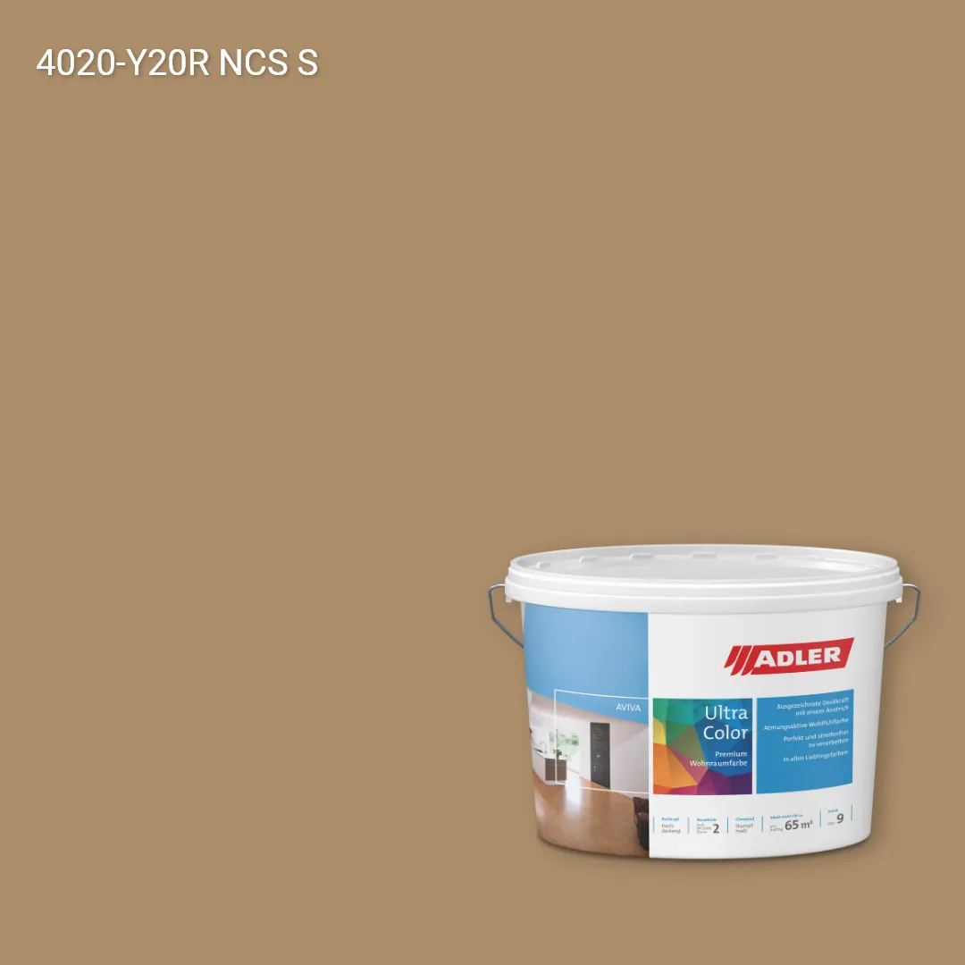 Інтер'єрна фарба Aviva Ultra-Color колір NCS S 4020-Y20R, Adler NCS S