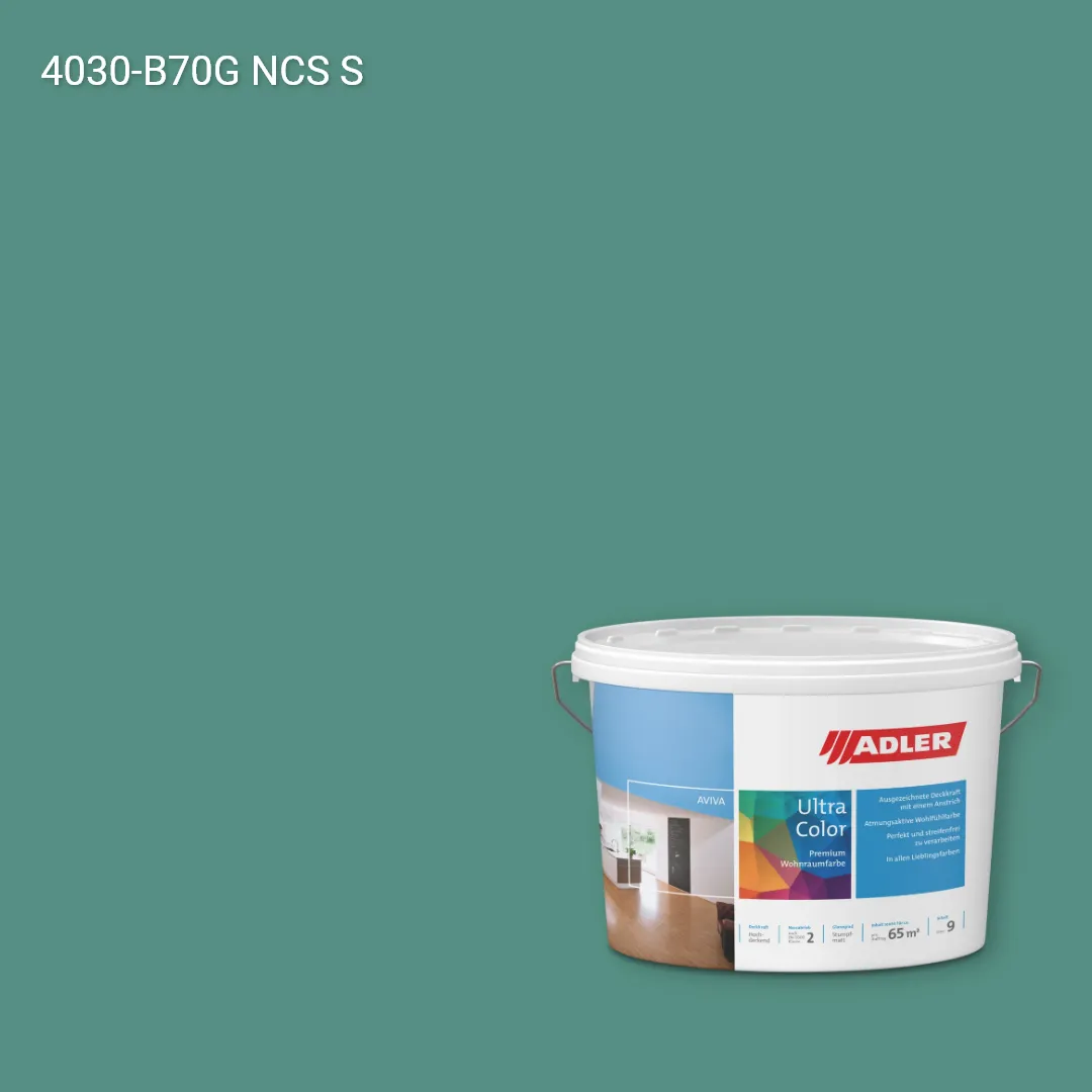 Інтер'єрна фарба Aviva Ultra-Color колір NCS S 4030-B70G, Adler NCS S