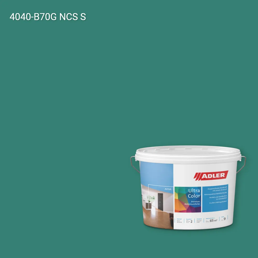 Інтер'єрна фарба Aviva Ultra-Color колір NCS S 4040-B70G, Adler NCS S