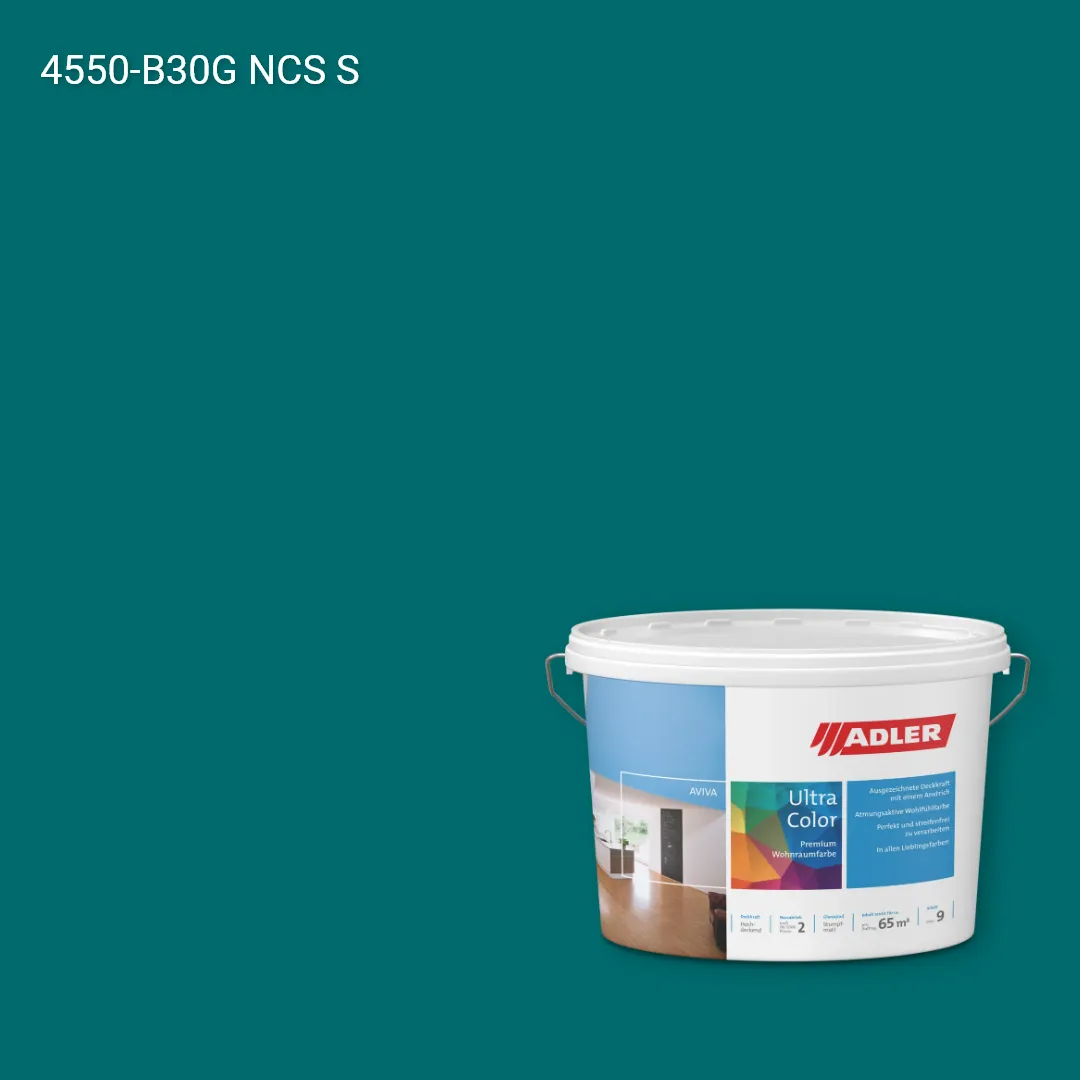 Інтер'єрна фарба Aviva Ultra-Color колір NCS S 4550-B30G, Adler NCS S