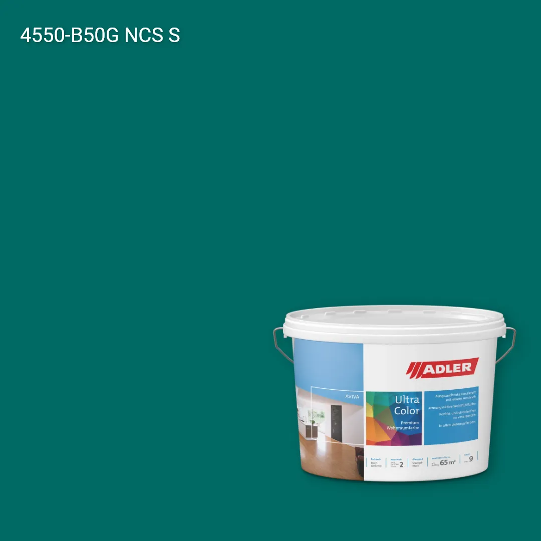 Інтер'єрна фарба Aviva Ultra-Color колір NCS S 4550-B50G, Adler NCS S