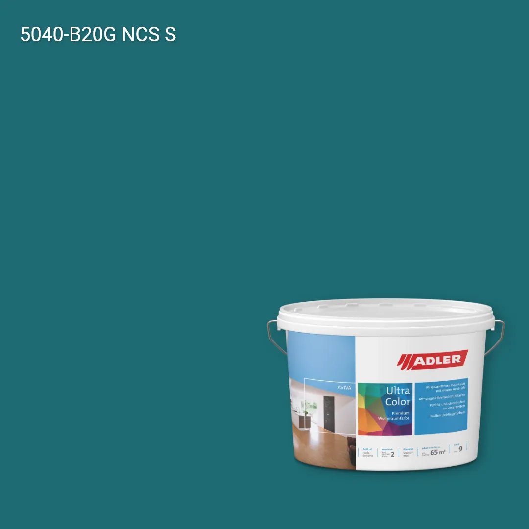 Інтер'єрна фарба Aviva Ultra-Color колір NCS S 5040-B20G, Adler NCS S