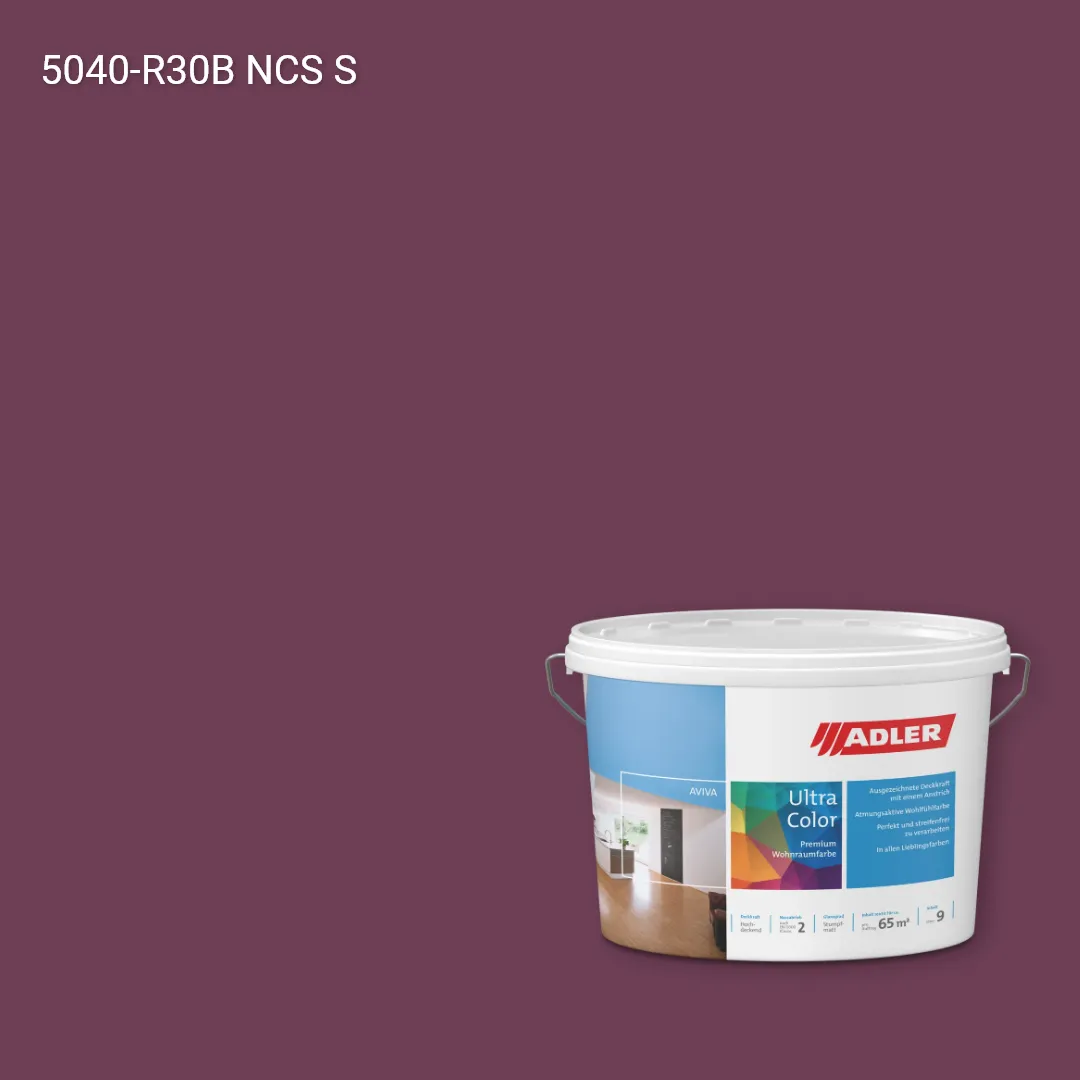 Інтер'єрна фарба Aviva Ultra-Color колір NCS S 5040-R30B, Adler NCS S