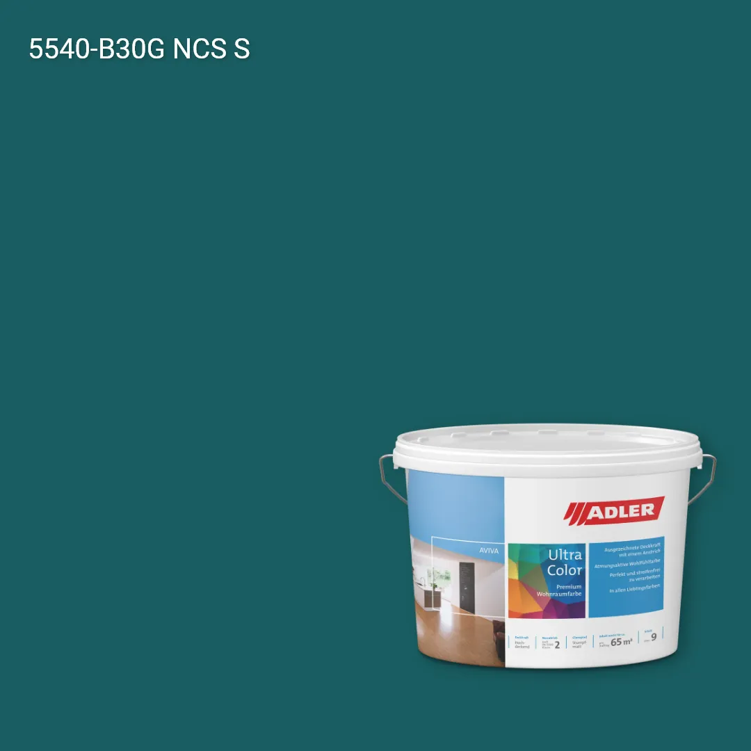 Інтер'єрна фарба Aviva Ultra-Color колір NCS S 5540-B30G, Adler NCS S