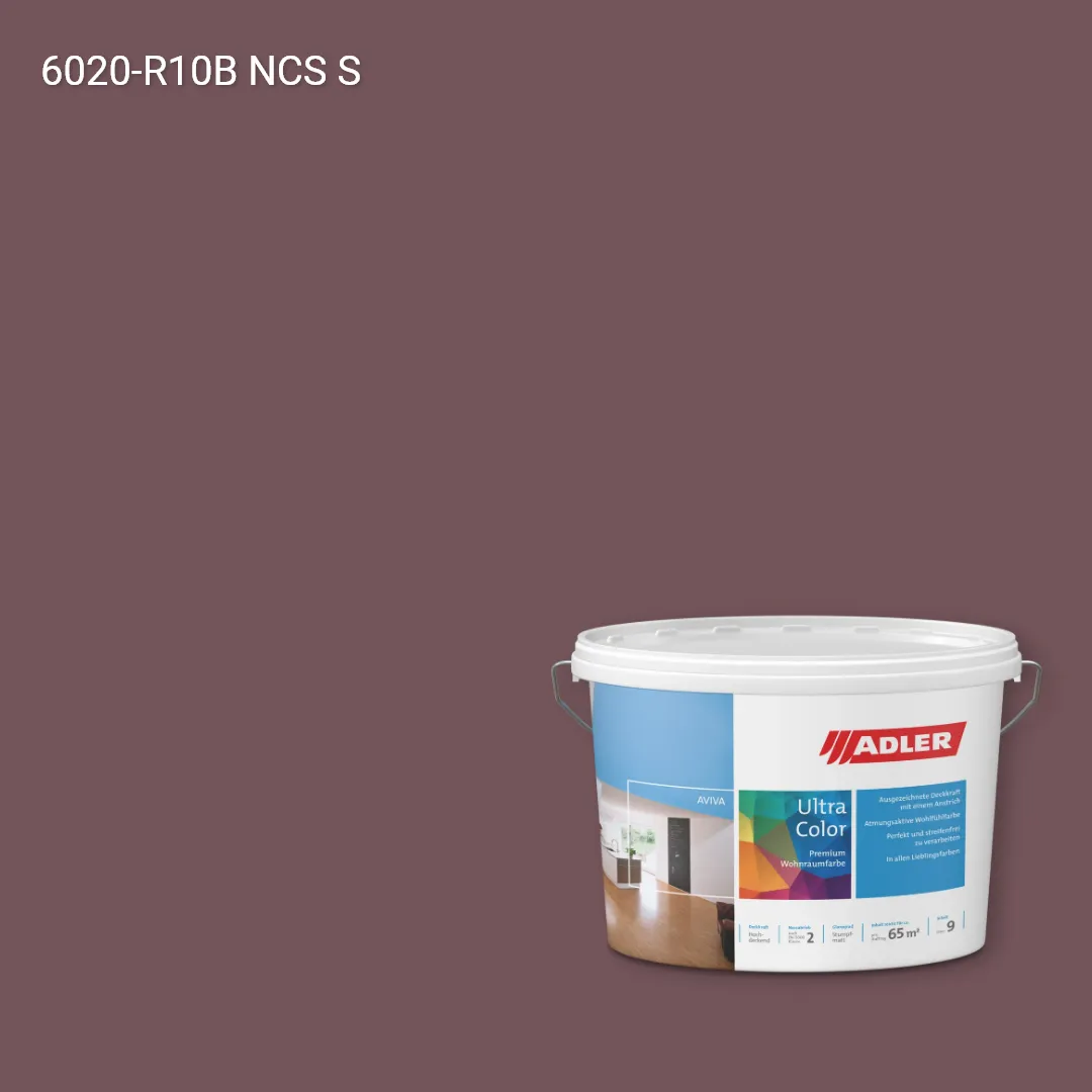 Інтер'єрна фарба Aviva Ultra-Color колір NCS S 6020-R10B, Adler NCS S