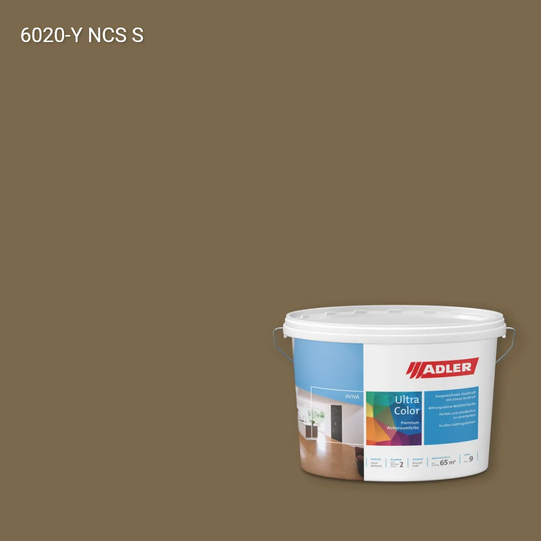 Інтер'єрна фарба Aviva Ultra-Color колір NCS S 6020-Y, Adler NCS S