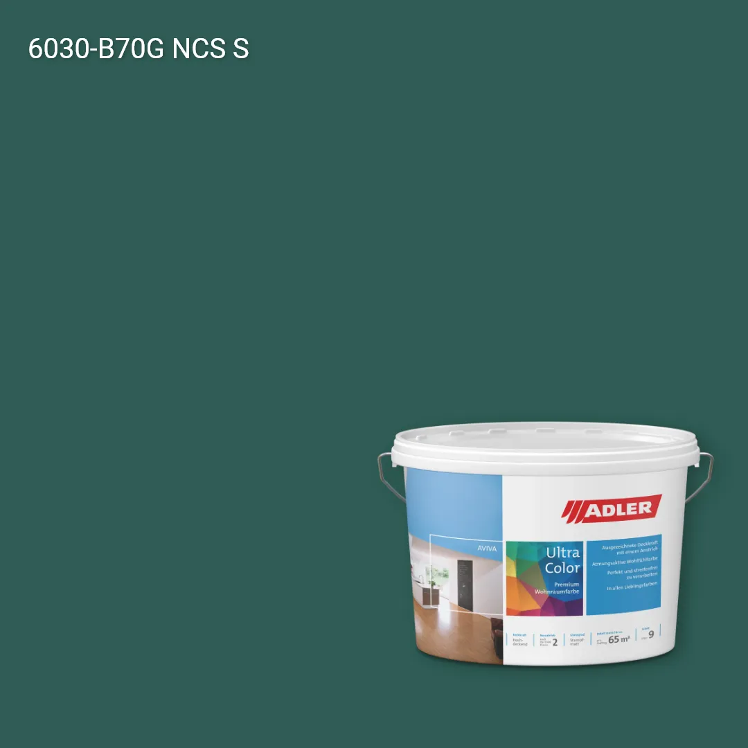 Інтер'єрна фарба Aviva Ultra-Color колір NCS S 6030-B70G, Adler NCS S