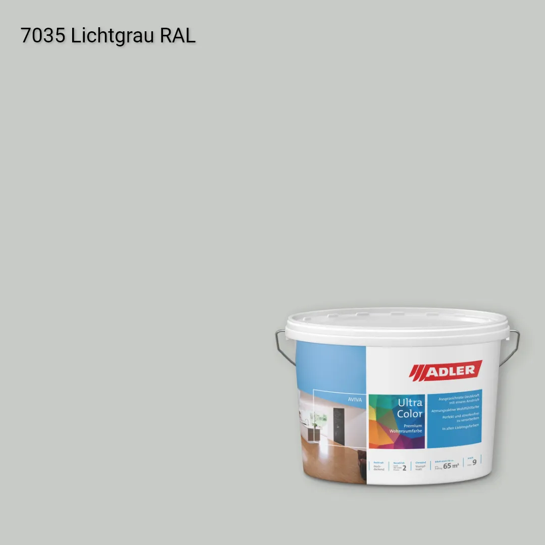 Інтер'єрна фарба Aviva Ultra-Color колір RAL 7035, Adler RAL 192