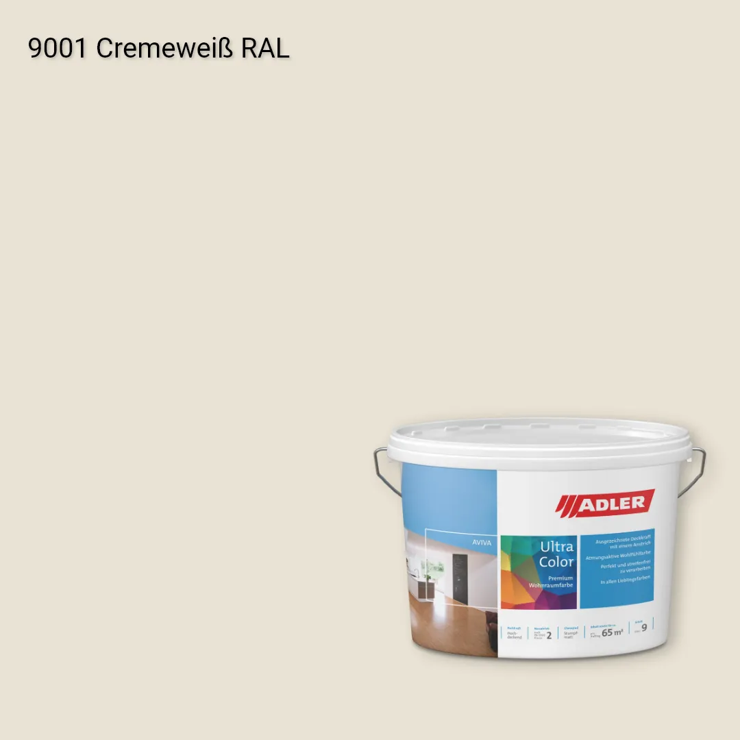 Інтер'єрна фарба Aviva Ultra-Color колір RAL 9001, Adler RAL 192