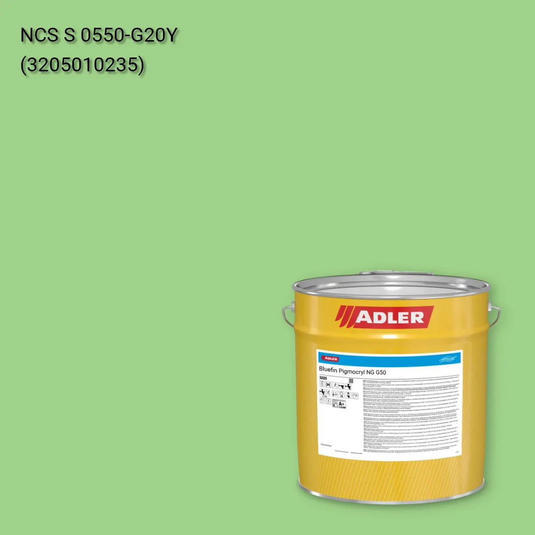 Лак меблевий Bluefin Pigmocryl NG G50 колір NCS S 0550-G20Y, Adler NCS S