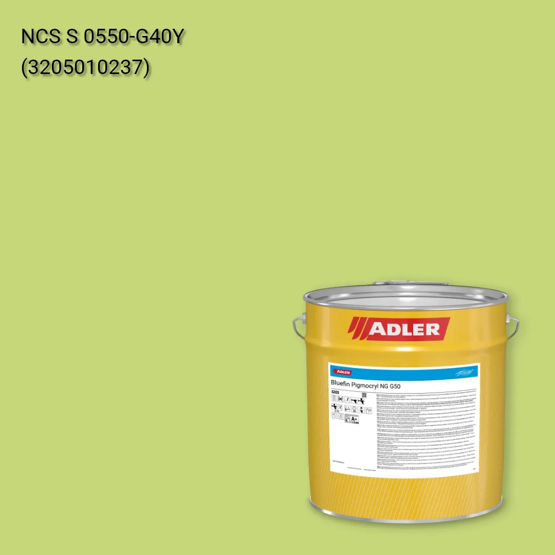 Лак меблевий Bluefin Pigmocryl NG G50 колір NCS S 0550-G40Y, Adler NCS S
