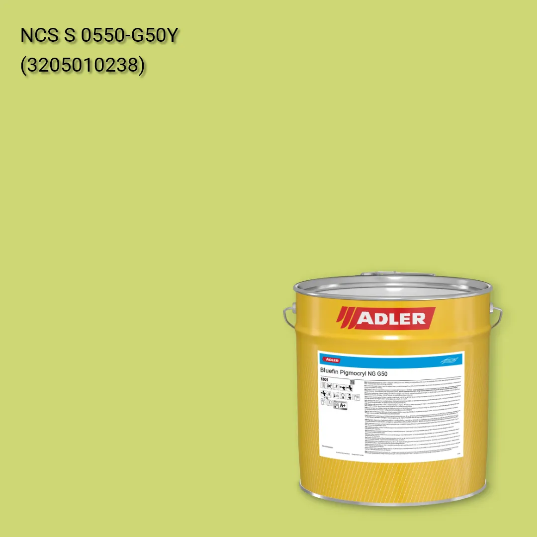 Лак меблевий Bluefin Pigmocryl NG G50 колір NCS S 0550-G50Y, Adler NCS S