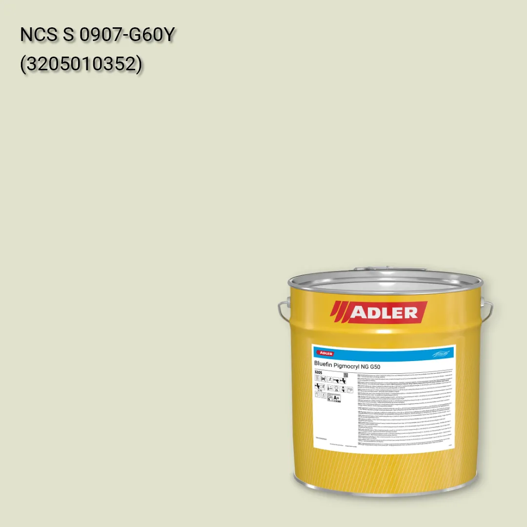 Лак меблевий Bluefin Pigmocryl NG G50 колір NCS S 0907-G60Y, Adler NCS S