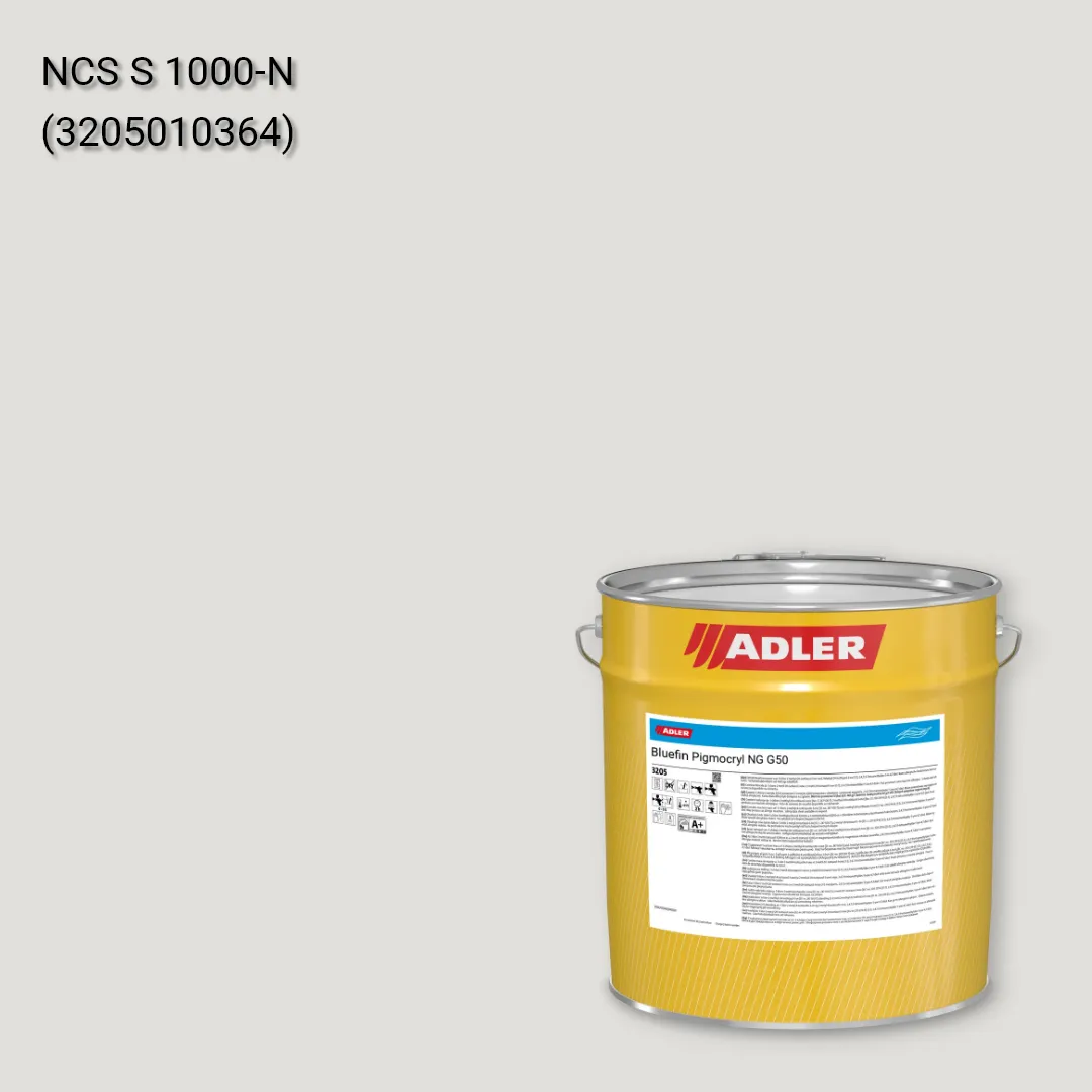 Лак меблевий Bluefin Pigmocryl NG G50 колір NCS S 1000-N, Adler NCS S