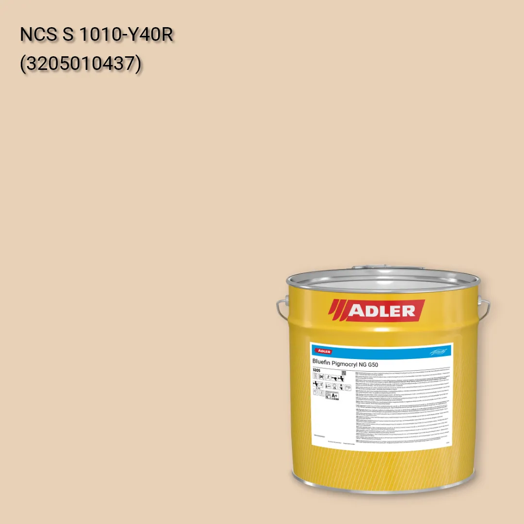 Лак меблевий Bluefin Pigmocryl NG G50 колір NCS S 1010-Y40R, Adler NCS S