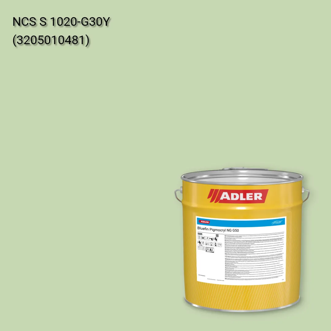 Лак меблевий Bluefin Pigmocryl NG G50 колір NCS S 1020-G30Y, Adler NCS S