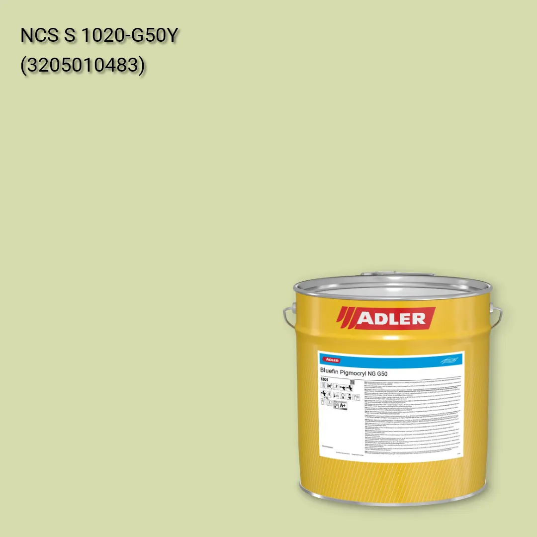 Лак меблевий Bluefin Pigmocryl NG G50 колір NCS S 1020-G50Y, Adler NCS S