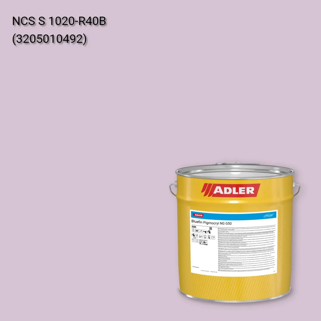 Лак меблевий Bluefin Pigmocryl NG G50 колір NCS S 1020-R40B, Adler NCS S