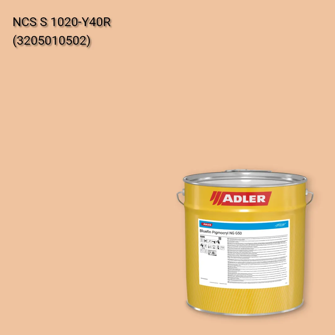 Лак меблевий Bluefin Pigmocryl NG G50 колір NCS S 1020-Y40R, Adler NCS S