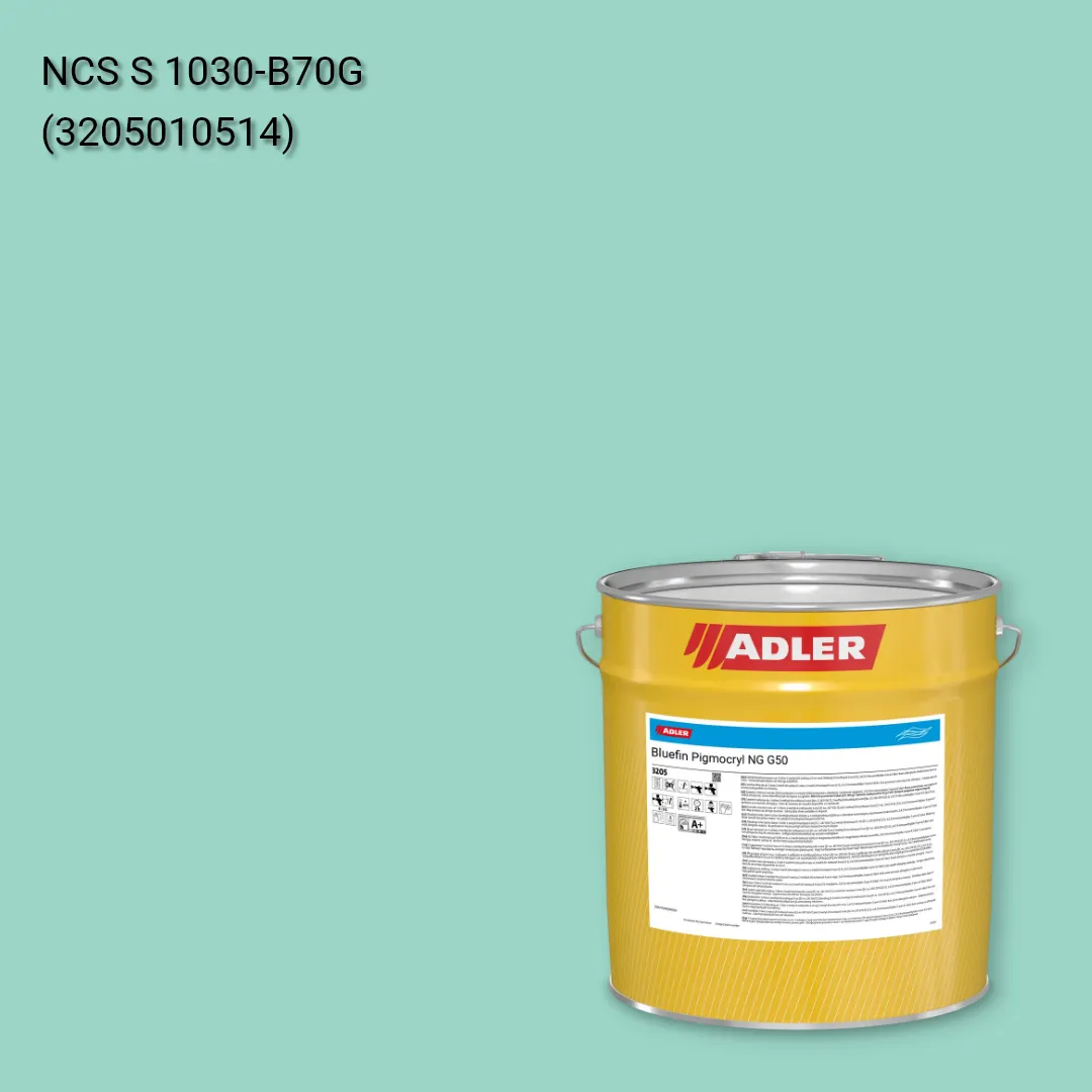Лак меблевий Bluefin Pigmocryl NG G50 колір NCS S 1030-B70G, Adler NCS S