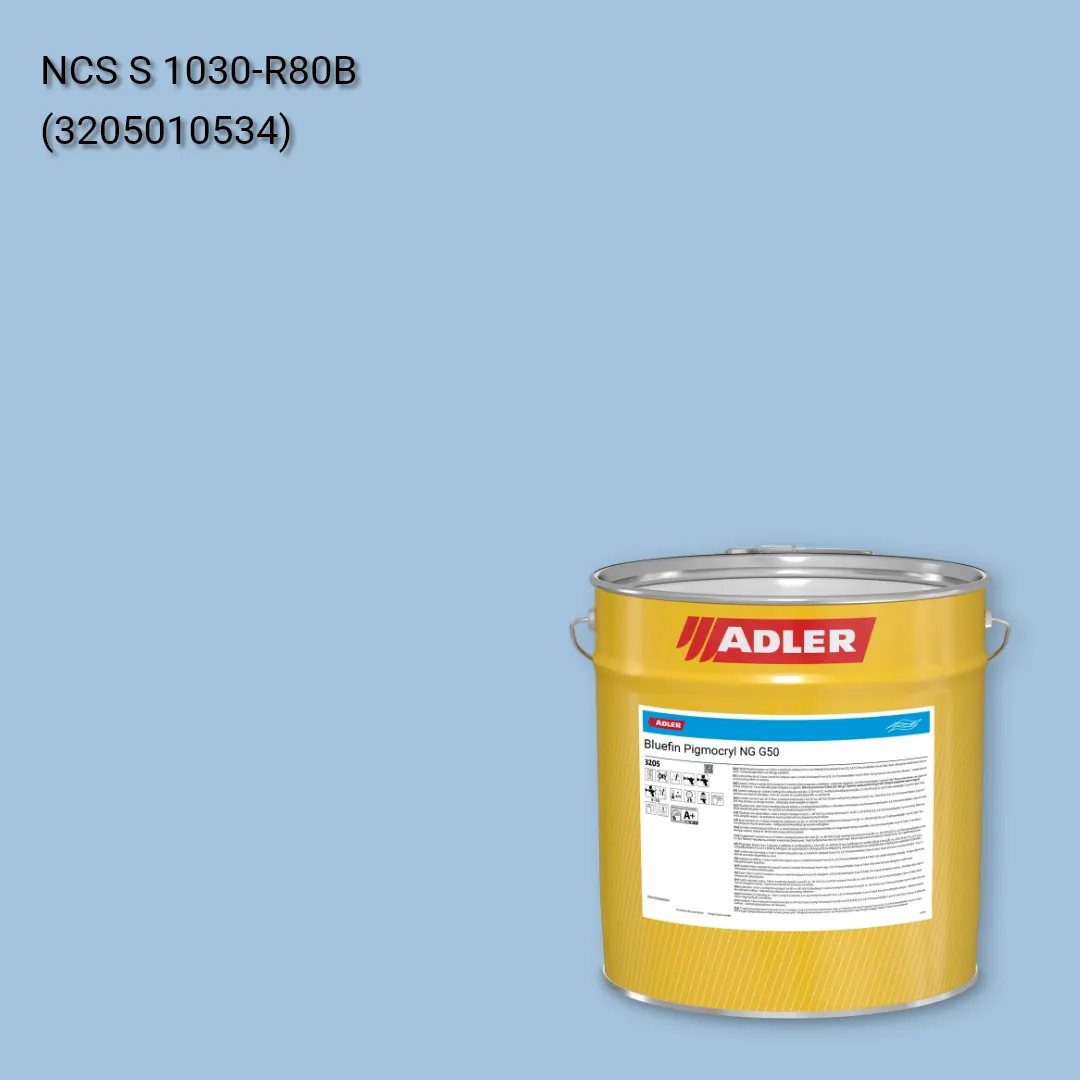 Лак меблевий Bluefin Pigmocryl NG G50 колір NCS S 1030-R80B, Adler NCS S