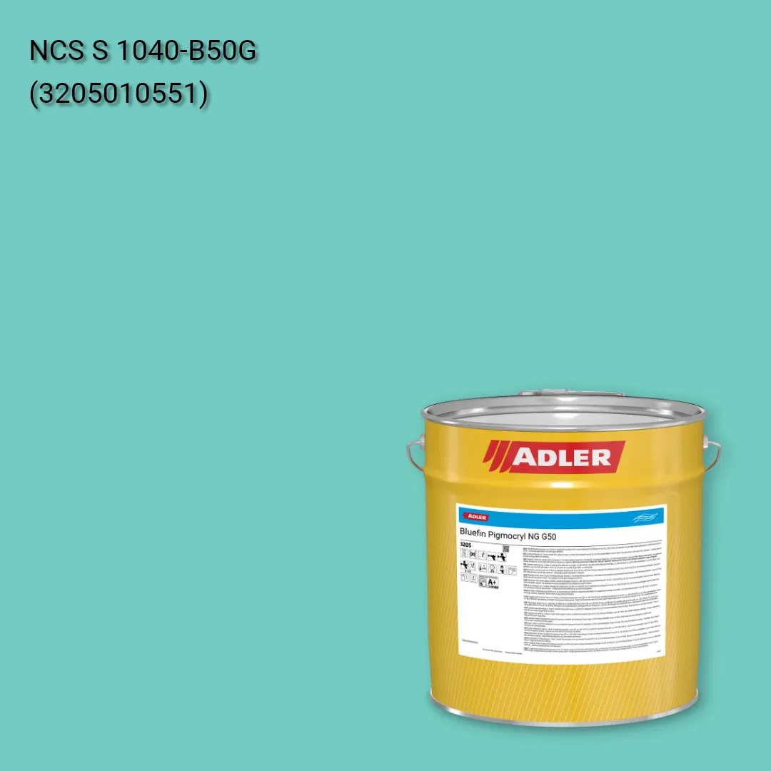 Лак меблевий Bluefin Pigmocryl NG G50 колір NCS S 1040-B50G, Adler NCS S