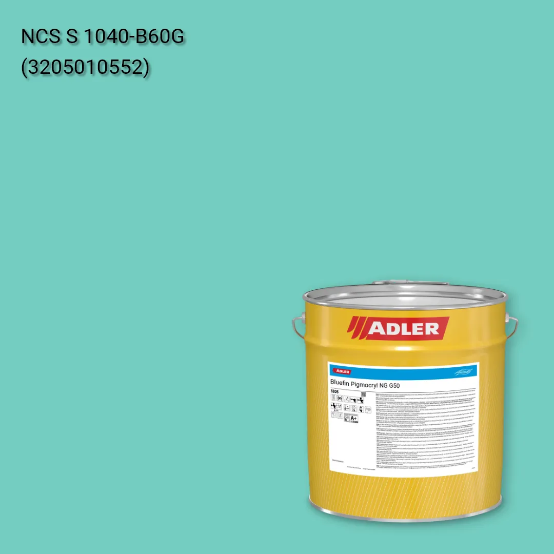 Лак меблевий Bluefin Pigmocryl NG G50 колір NCS S 1040-B60G, Adler NCS S