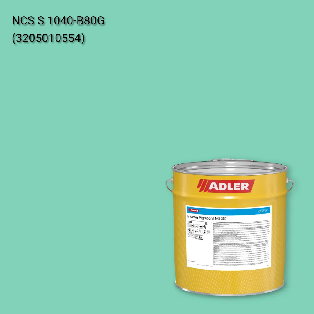 Лак меблевий Bluefin Pigmocryl NG G50 колір NCS S 1040-B80G, Adler NCS S