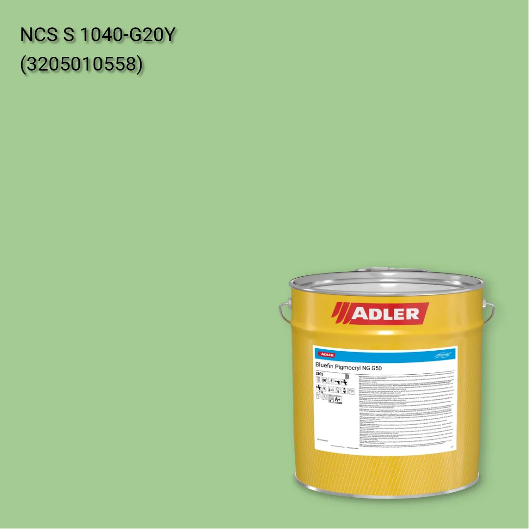 Лак меблевий Bluefin Pigmocryl NG G50 колір NCS S 1040-G20Y, Adler NCS S