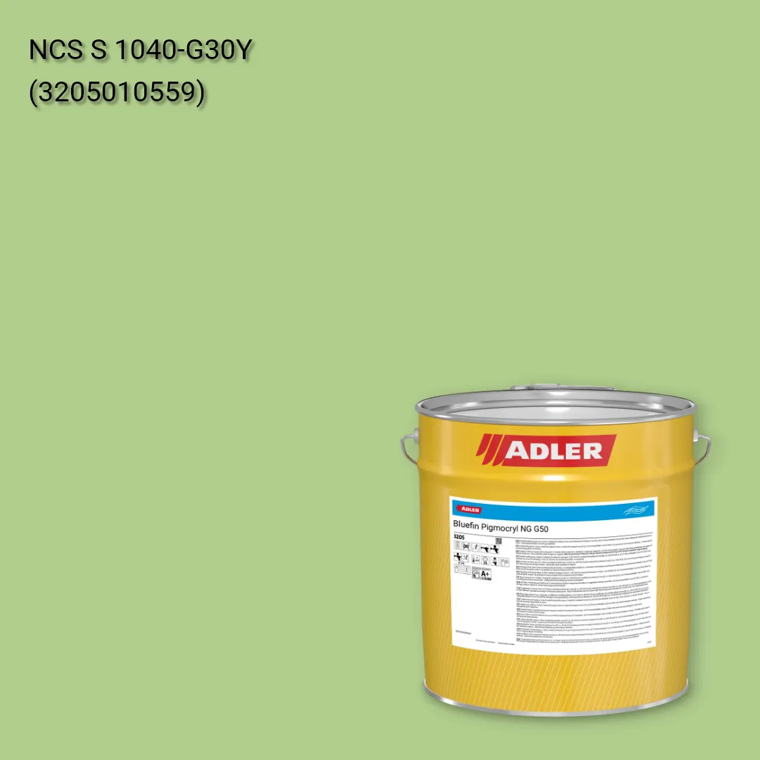 Лак меблевий Bluefin Pigmocryl NG G50 колір NCS S 1040-G30Y, Adler NCS S