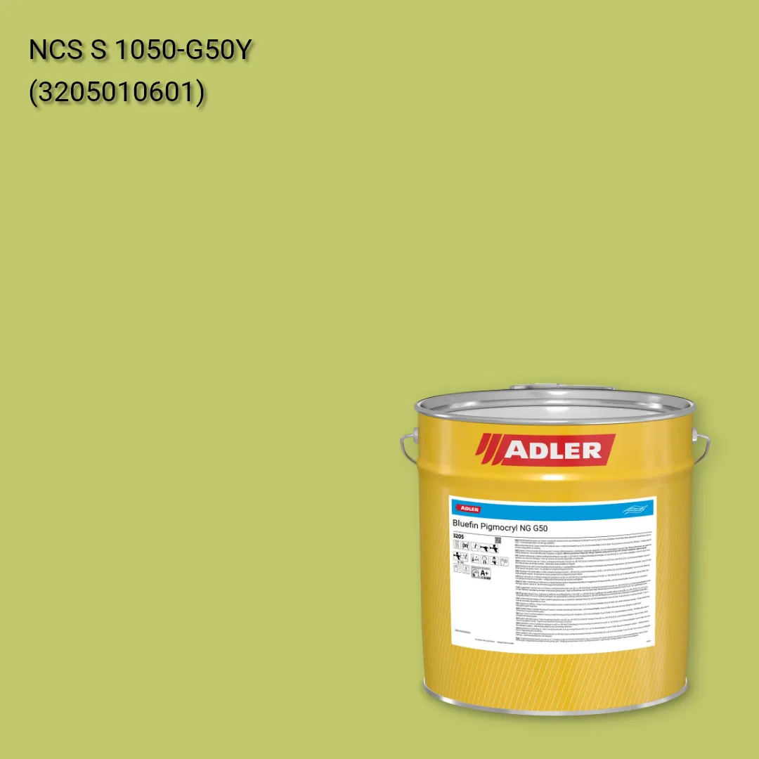 Лак меблевий Bluefin Pigmocryl NG G50 колір NCS S 1050-G50Y, Adler NCS S