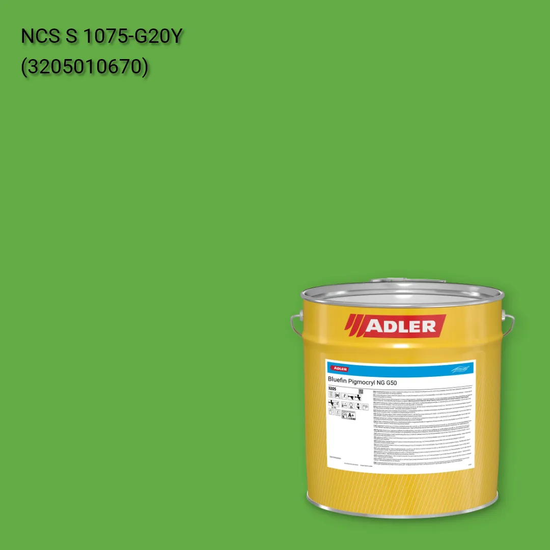 Лак меблевий Bluefin Pigmocryl NG G50 колір NCS S 1075-G20Y, Adler NCS S