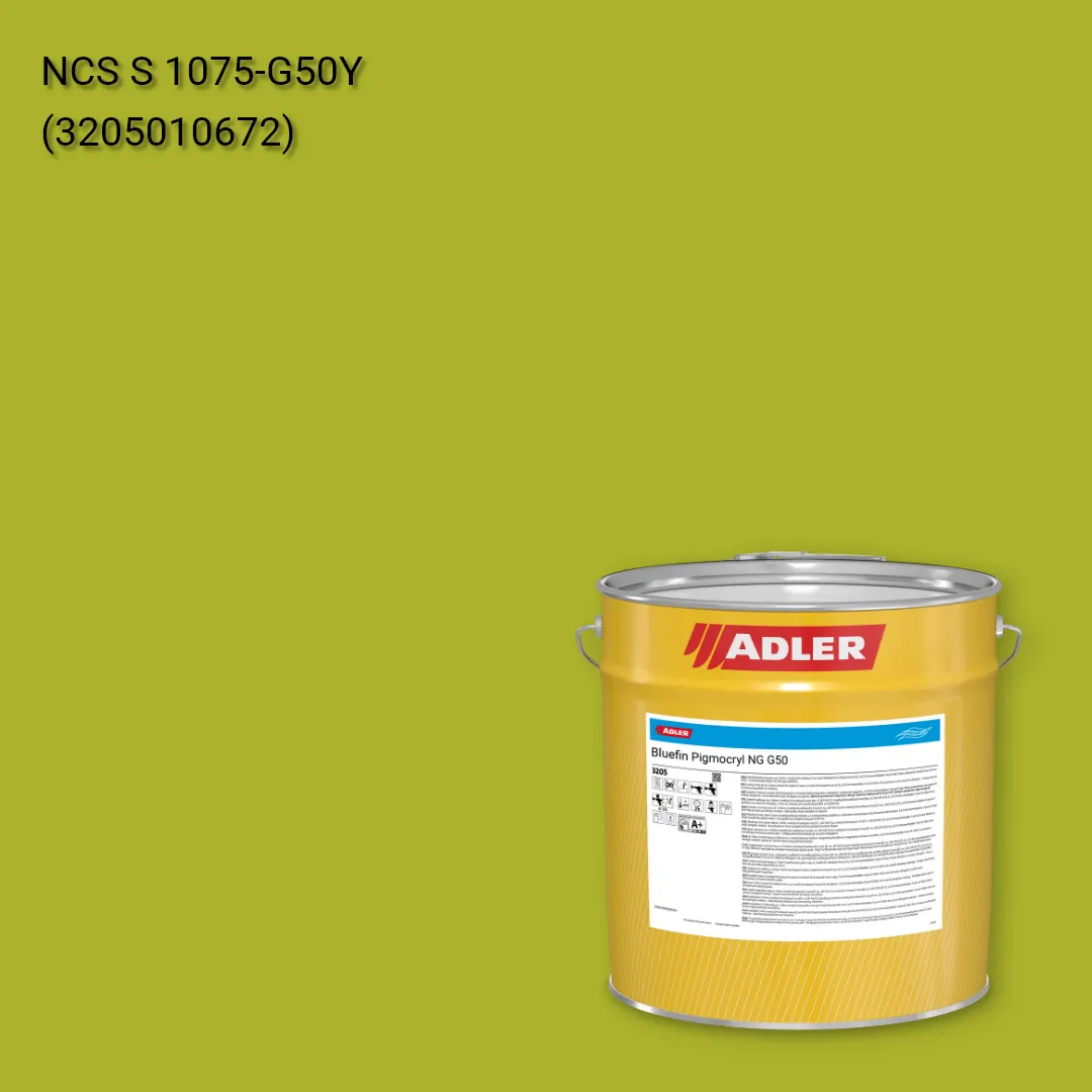 Лак меблевий Bluefin Pigmocryl NG G50 колір NCS S 1075-G50Y, Adler NCS S