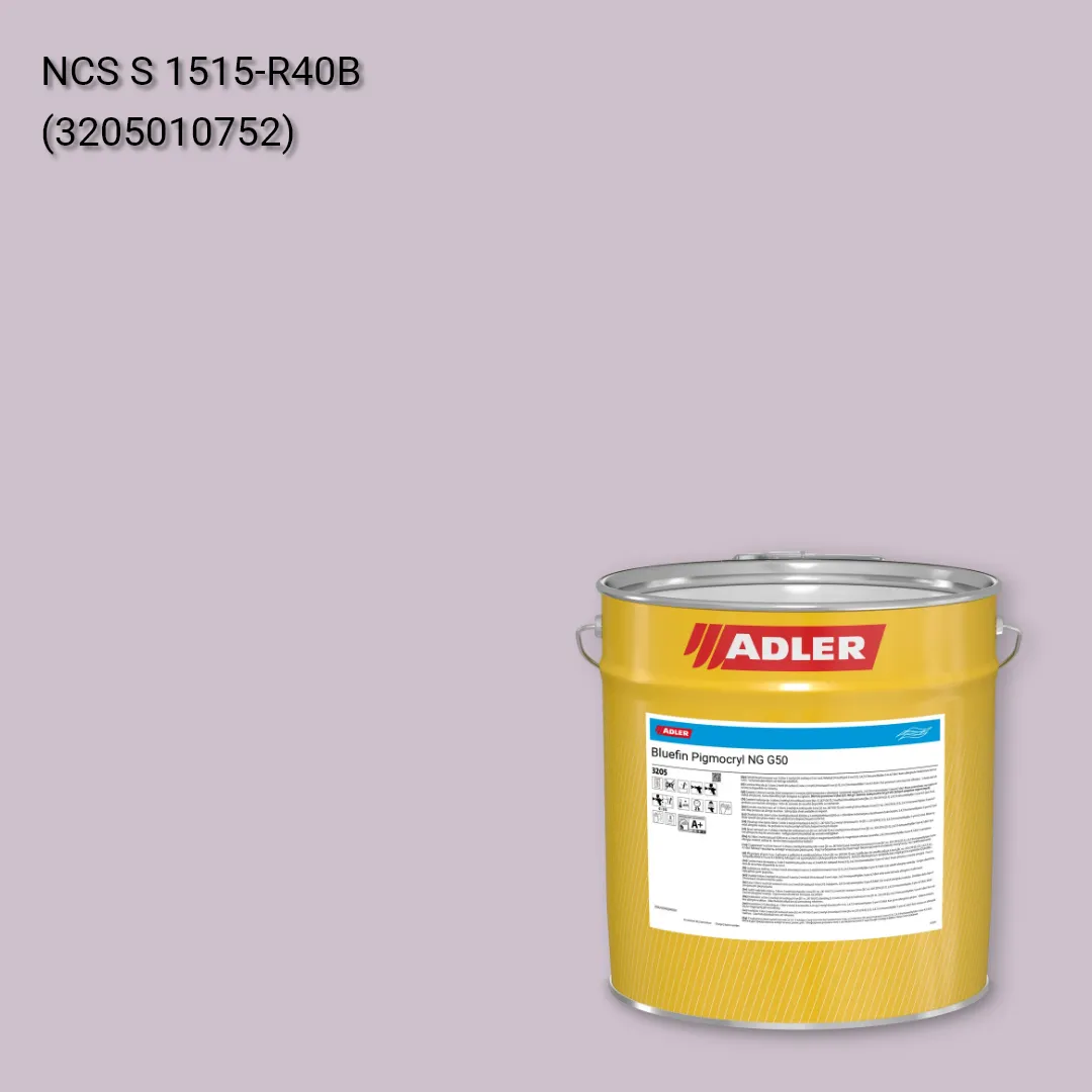 Лак меблевий Bluefin Pigmocryl NG G50 колір NCS S 1515-R40B, Adler NCS S