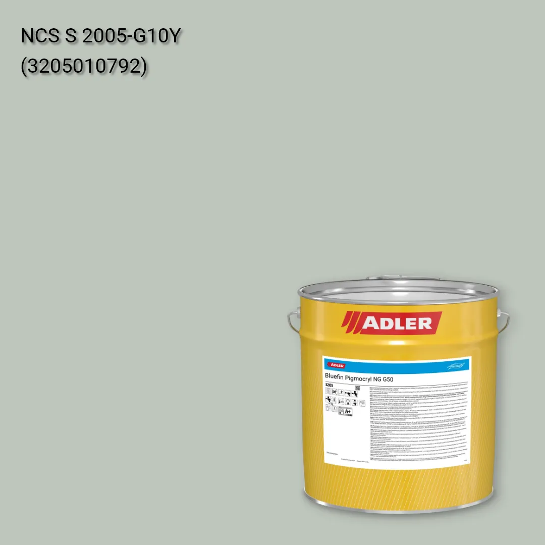 Лак меблевий Bluefin Pigmocryl NG G50 колір NCS S 2005-G10Y, Adler NCS S