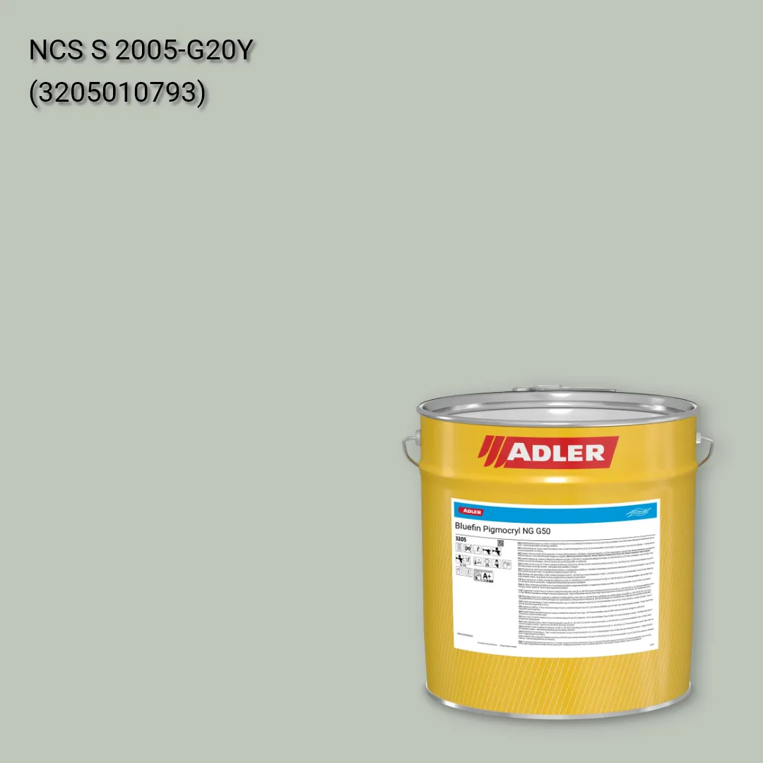 Лак меблевий Bluefin Pigmocryl NG G50 колір NCS S 2005-G20Y, Adler NCS S