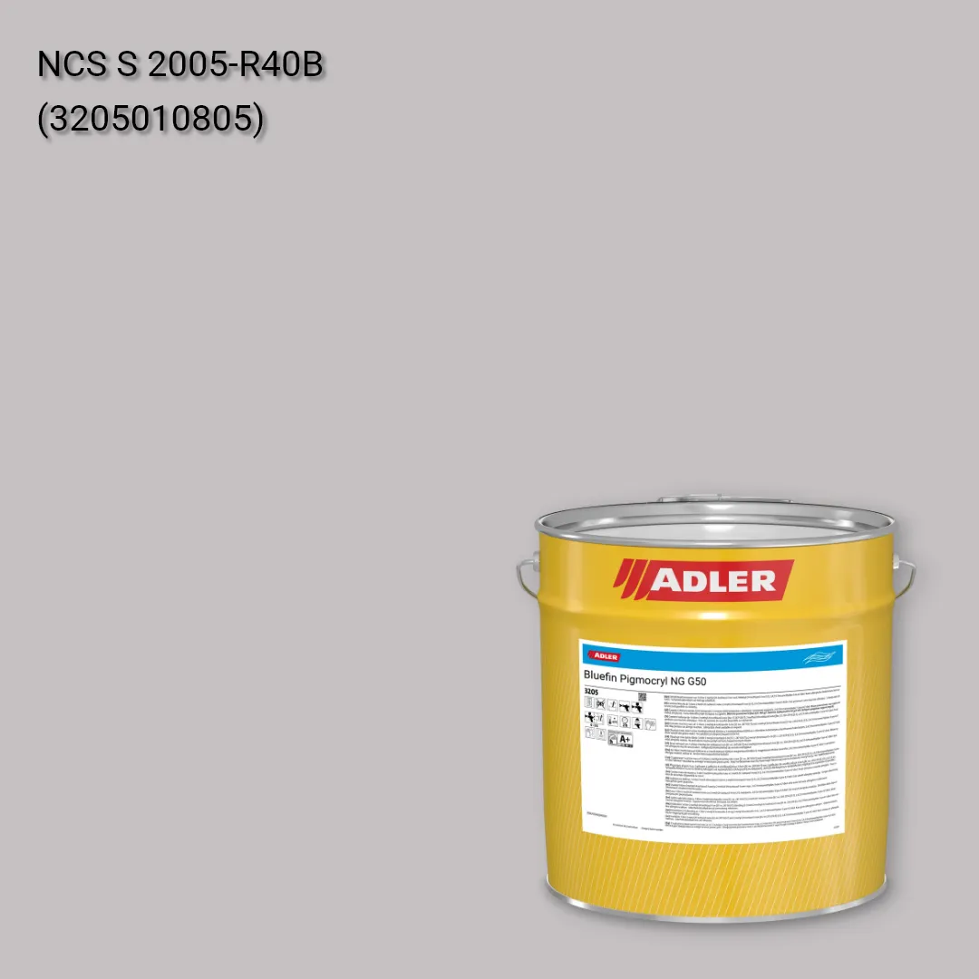 Лак меблевий Bluefin Pigmocryl NG G50 колір NCS S 2005-R40B, Adler NCS S