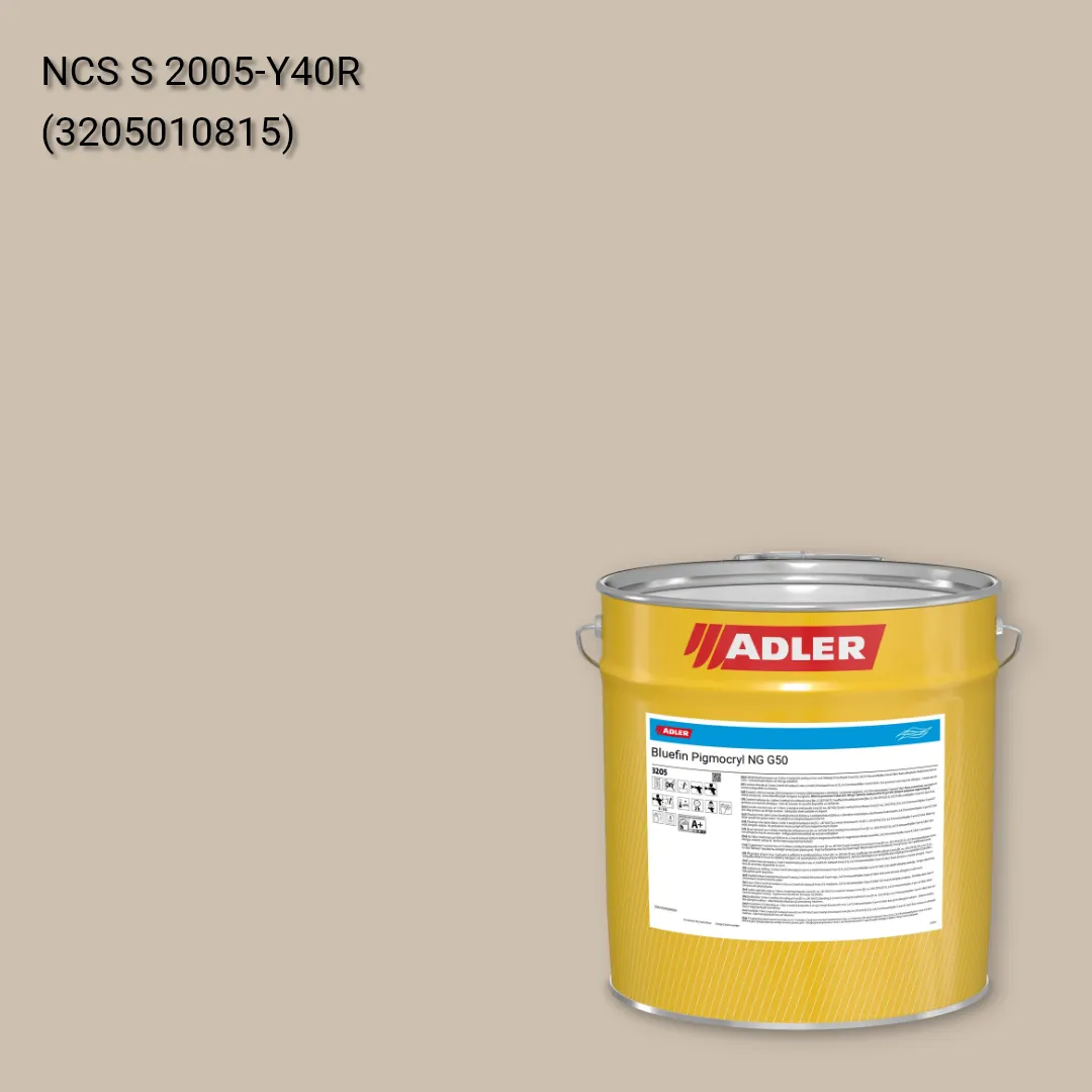 Лак меблевий Bluefin Pigmocryl NG G50 колір NCS S 2005-Y40R, Adler NCS S