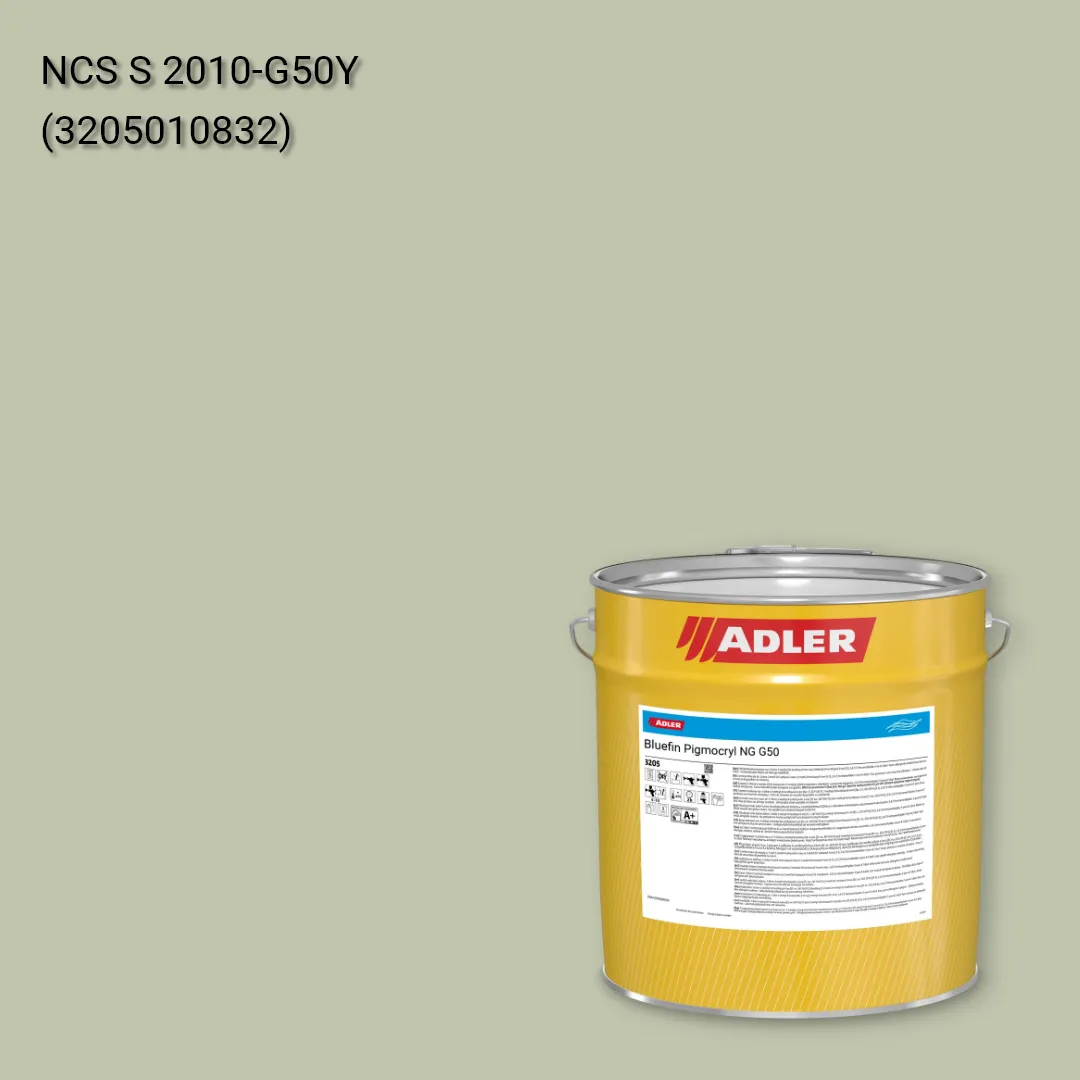 Лак меблевий Bluefin Pigmocryl NG G50 колір NCS S 2010-G50Y, Adler NCS S